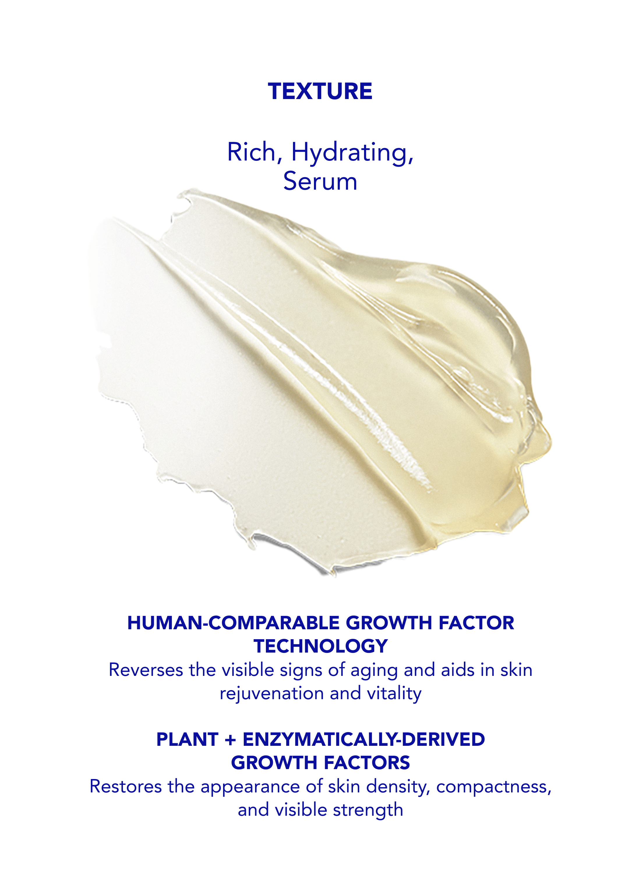 Rich, hydrating serum with growth factor technology for skin rejuvenation - Vos Collection
