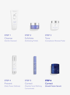 ZO Skin Health 6-Step Skincare Routine: Cleanse, Exfoliate, Tone, Prevent, Correct - Vos Collection