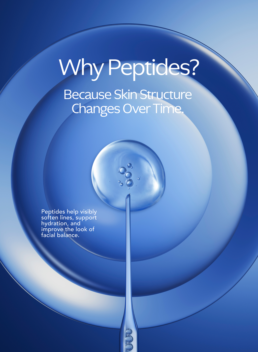 Peptides help soften lines, support hydration, improve facial balance - Vos Collection